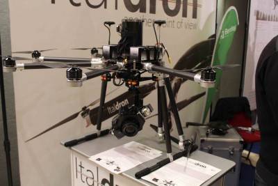Uno dei droni presentati alla Rome Drone Conference