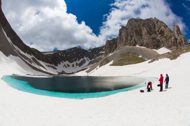 Spedizione GREENPEACE sul lago di Pilato 