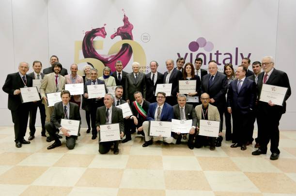 Benemeriti Vinitaly con Mattarella