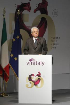 Mattarella a Vinitaly