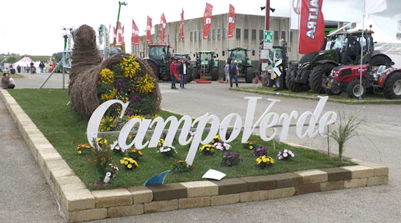 Aiola centrale della manifestazione con l'insegna CampoVerde